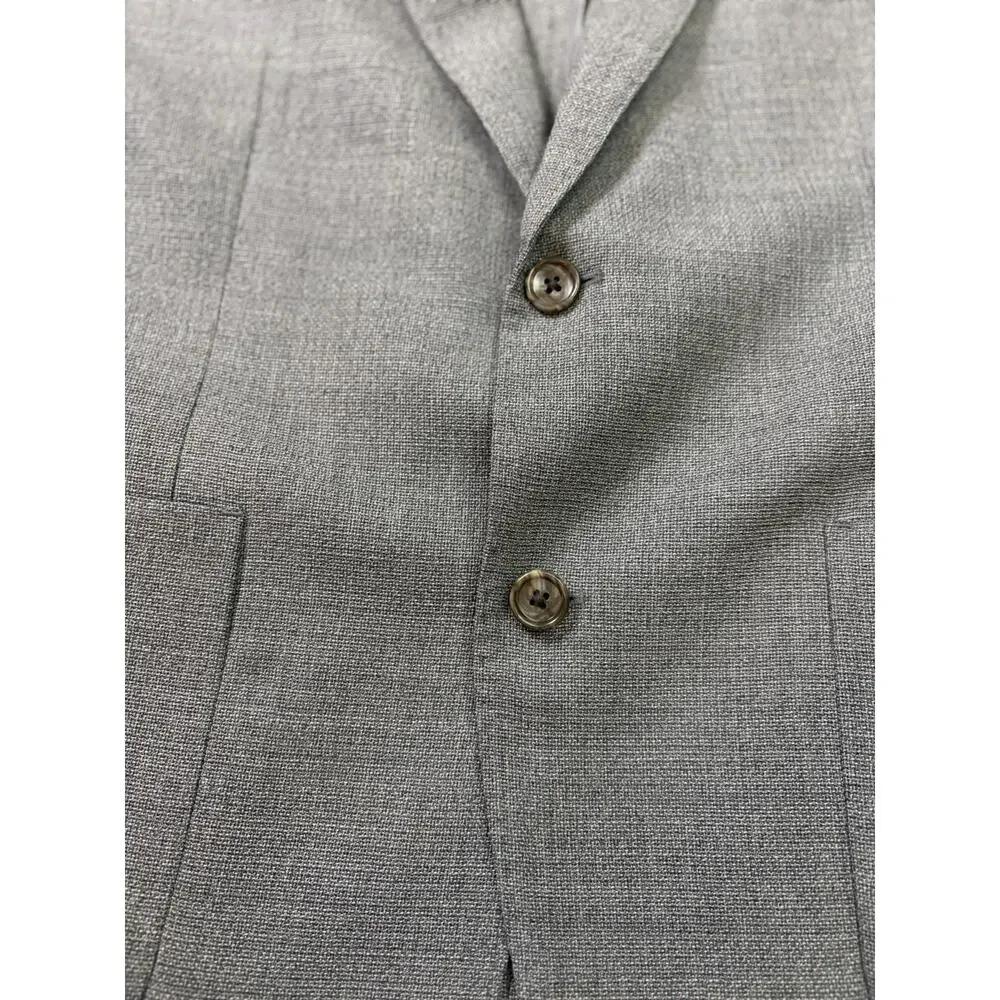 Bonobos Marzotto Italian Wool Men’s Sport Coat Blazer Gray 40R Standard Fit